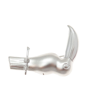 WELLS 925 Sterling Silver Vintage Toucan Bird Pin Brooch