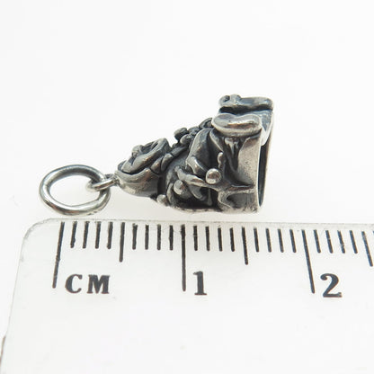 925 Sterling Silver Vintage Southwestern Kachina Doll Charm Minimalist Pendant