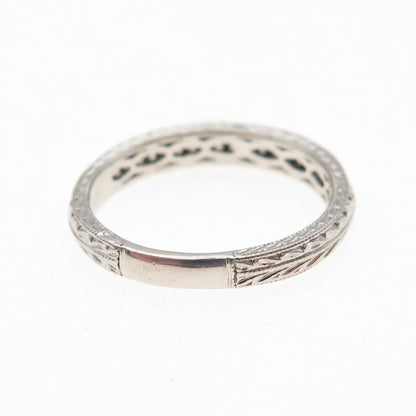 925 Sterling Silver Round-Cut C Z Half Eternity Band Ring Size 7.25