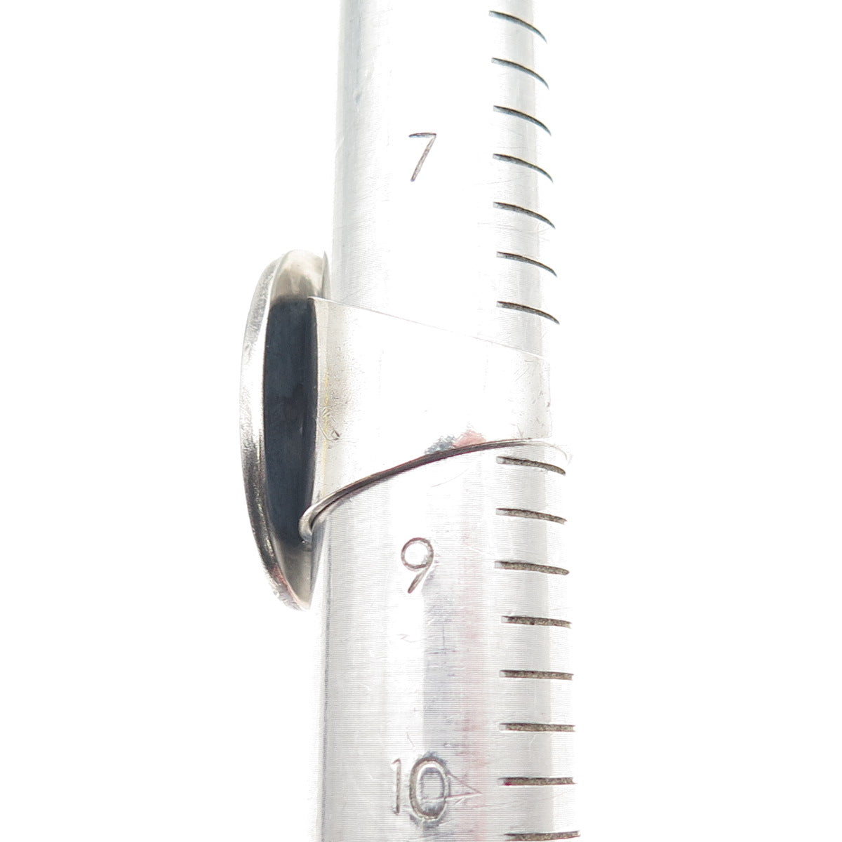 925 Sterling Silver Vintage Tribal Hunter Oxidized Ring Size 8.5