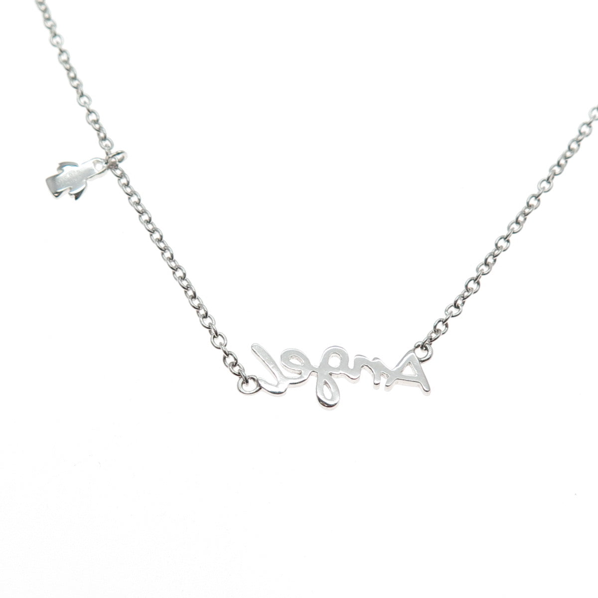 925 Sterling Silver Angel Cable Chain Necklace 16-18"