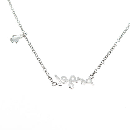 925 Sterling Silver Angel Cable Chain Necklace 16-18"