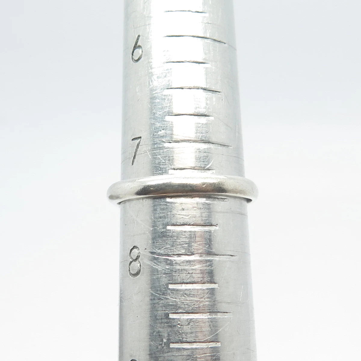 925 Sterling Silver C Z Wide Ring Size 7.5