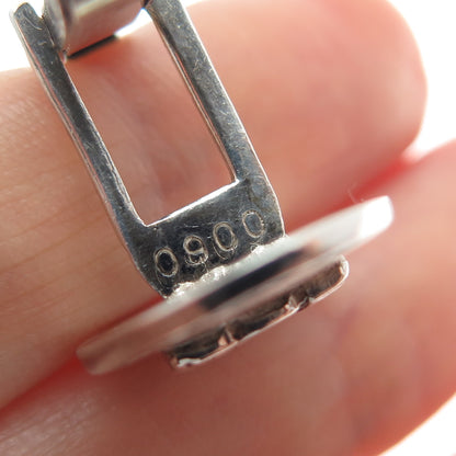 900 Silver Vintage Peruvian Goddess Oxidized Cufflinks