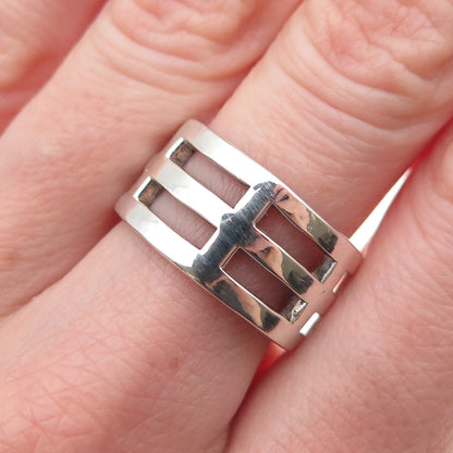 925 Sterling Silver Vintage Arcane Ring Size 7.5