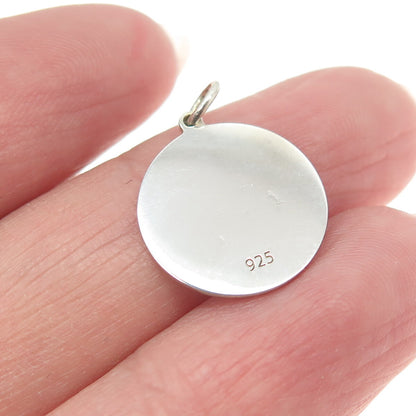 925 Sterling Silver Enamel Ace of Diamonds Playing Card Charm Pendant