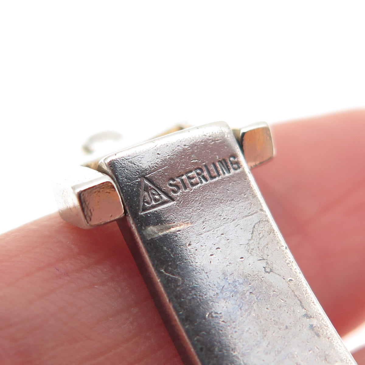 Jacoby Bender 925 Sterling Silver Vintage ID Bracelet 7.5"