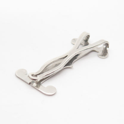 925 Sterling Silver Vintage Letter "I" Initial Bookmark