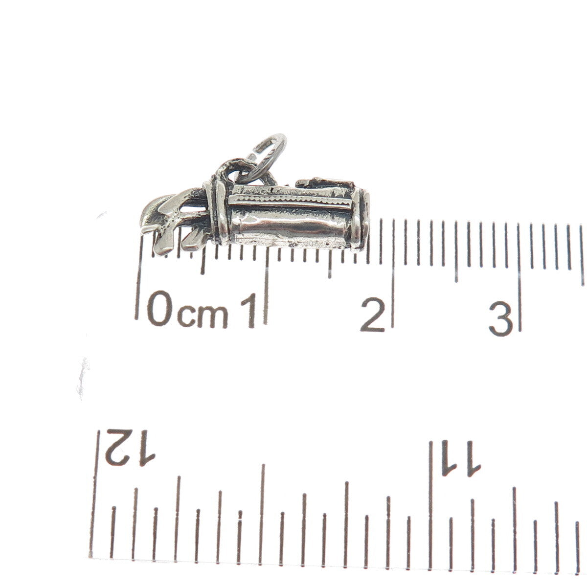 925 Sterling Silver Vintage Golf Club Oxidized Minimalist Charm Pendant