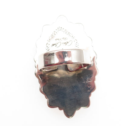 Colie's Closet By Nicole Sterling Vintage Real Rhodochrosite Garnet Ring Size 8