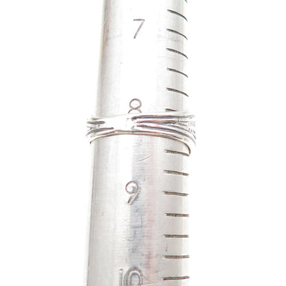 CHATEAU D'ARGENT Sterling Silver Vintage Real Citrine Oxidized Ring Size 8.25