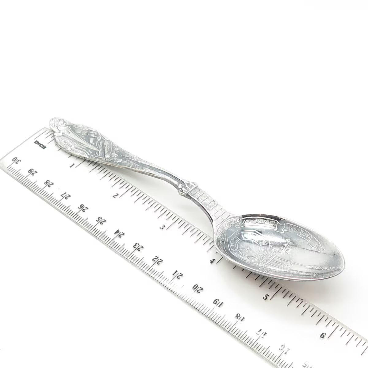 925 Sterling Silver Antique Art Deco Reed & Barton Stork Birth Record Spoon