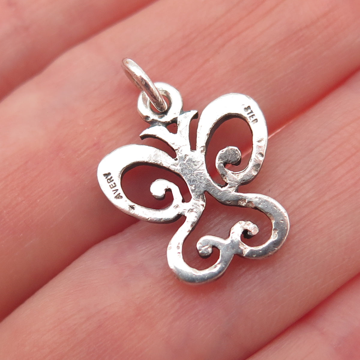 JAMES AVERY 925 Sterling Silver Vintage Butterfly Mini Charm Pendant