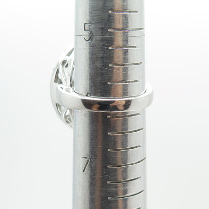 925 Sterling Silver Real Oval-Cut Mystic & White Topaz Ring Size 6.25