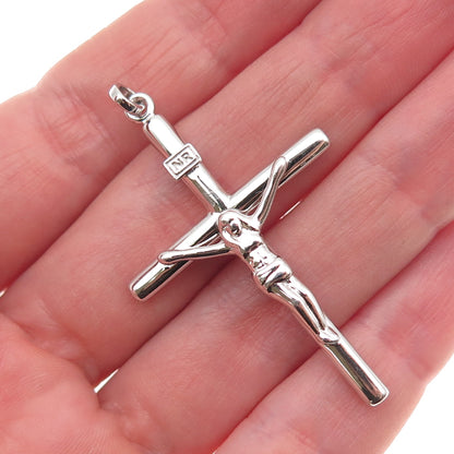 925 Sterling Silver Crucifix Cross Charm Pendant