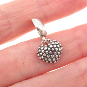 PANDORA Sterling Silver Enamel You & Me Piece of My Heart Mother Dangle Charm
