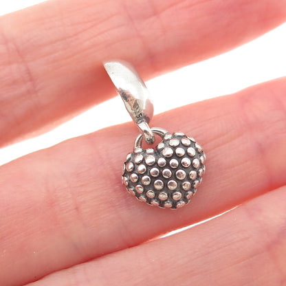 PANDORA Sterling Silver Enamel You & Me Piece of My Heart Mother Dangle Charm