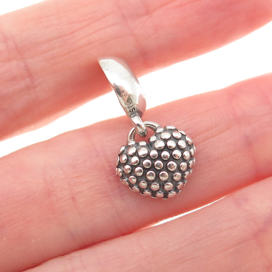 PANDORA Sterling Silver Enamel You & Me Piece of My Heart Mother Dangle Charm