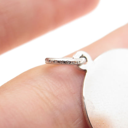 SPENCER 925 Sterling Silver Vintage Happy Birthday Minimalist Charm Pendant