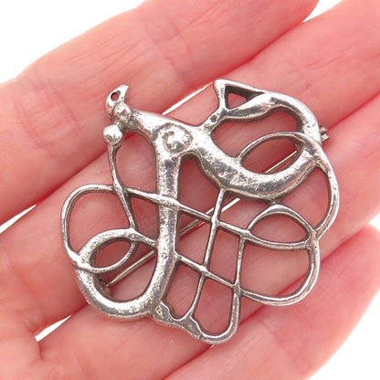 David Andersen 925S Sterling Silver Vintage Norway Viking Period 1000 AD Brooch