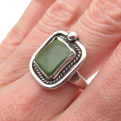 Old Pawn Sterling Silver Vintage Southwestern Royston Turquoise Ring Size 7.25