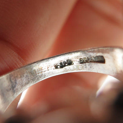 Gioia Clavenzani & Ivano Ghinelli 925 Sterling Silver Vintage C Z Ring Size 7.75