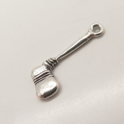 925 Sterling Silver Vintage Axe 3D Pendant