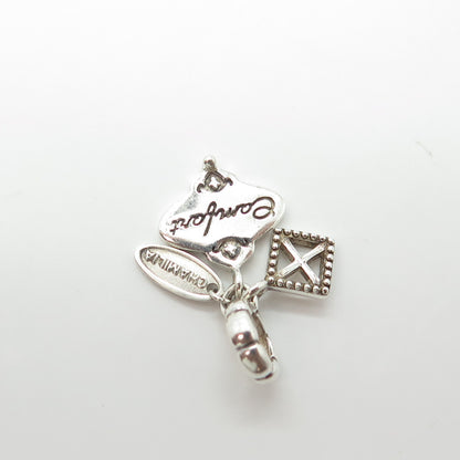 925 Sterling Silver Chamilia "Comfort" 3-Piece Charm