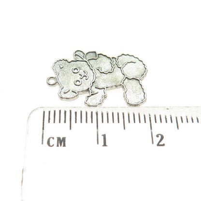 KENT 925 Sterling Silver Vintage Teddy Bear Pendant