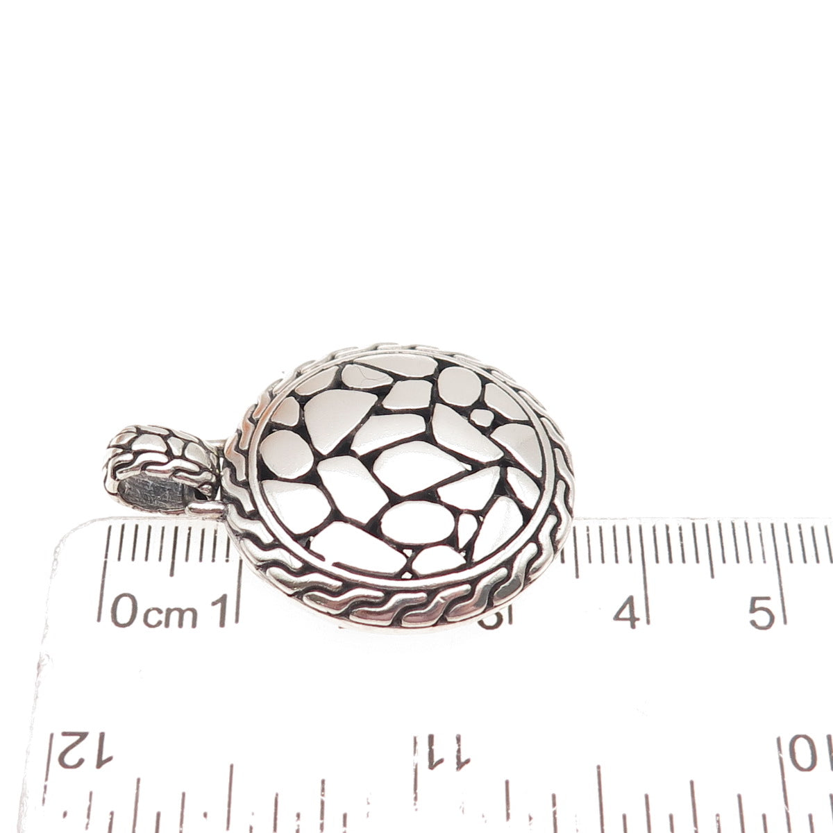 ATI Annika Witt 925 Sterling Silver Vintage Kali Modernist Charm Pendant