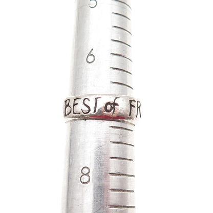 925 Sterling Vintage Ever the Best of Friends Eh Pip? David Lean Ring Size 7
