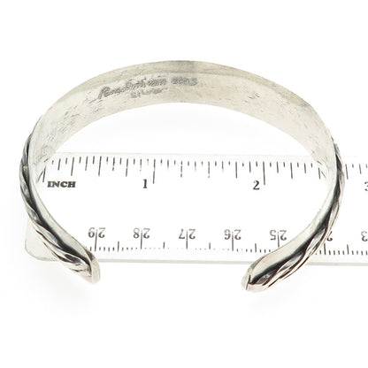PAMELA SULLIVAN Sterling Silver Vintage 2003 Twisted Rope Adjustable Bracelet 7"