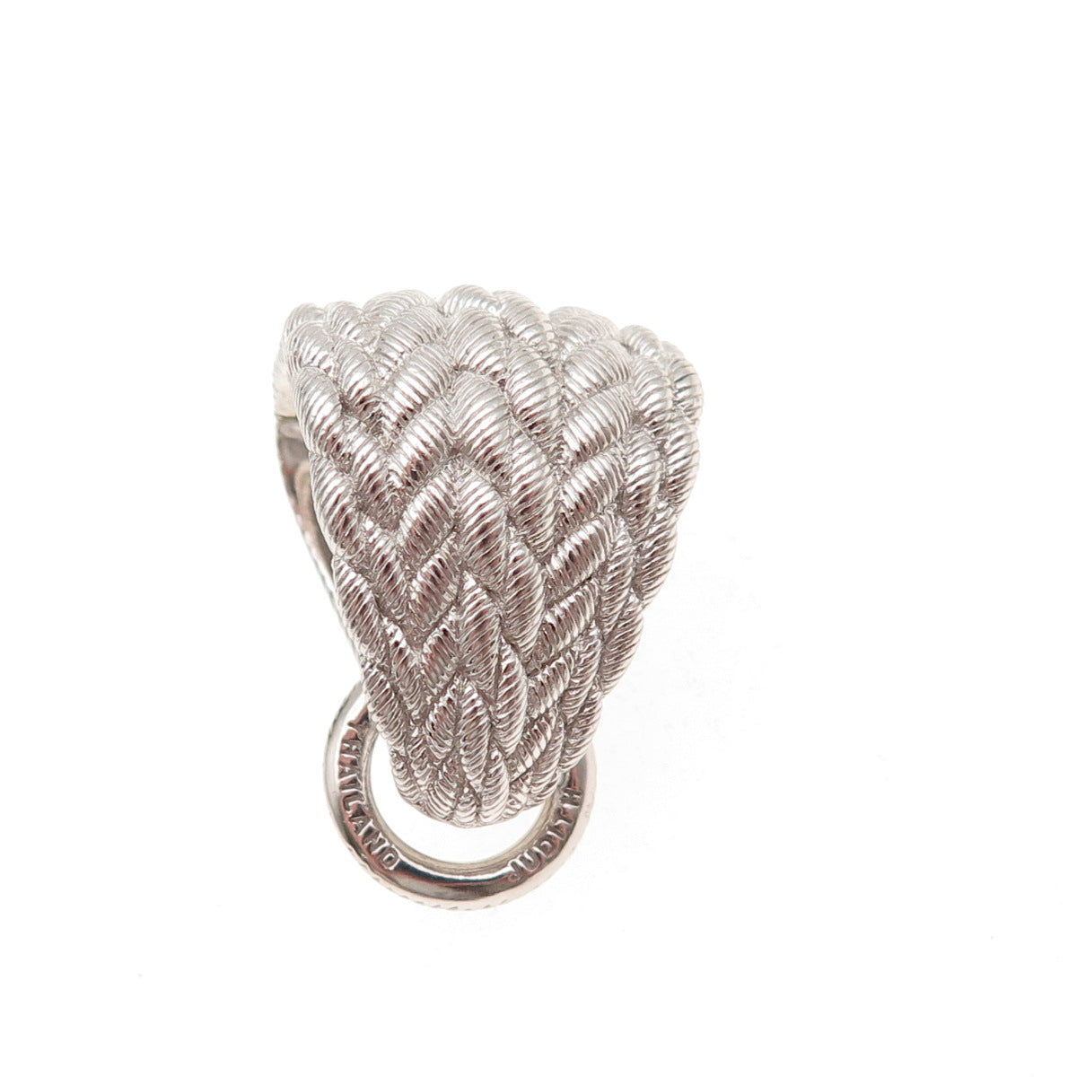 Judith Ripka 925 Sterling Silver Woven Bail for Pendant