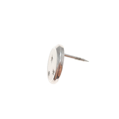 925 Sterling Silver Vintage Rhinestone Tie Tack / Lapel Pin