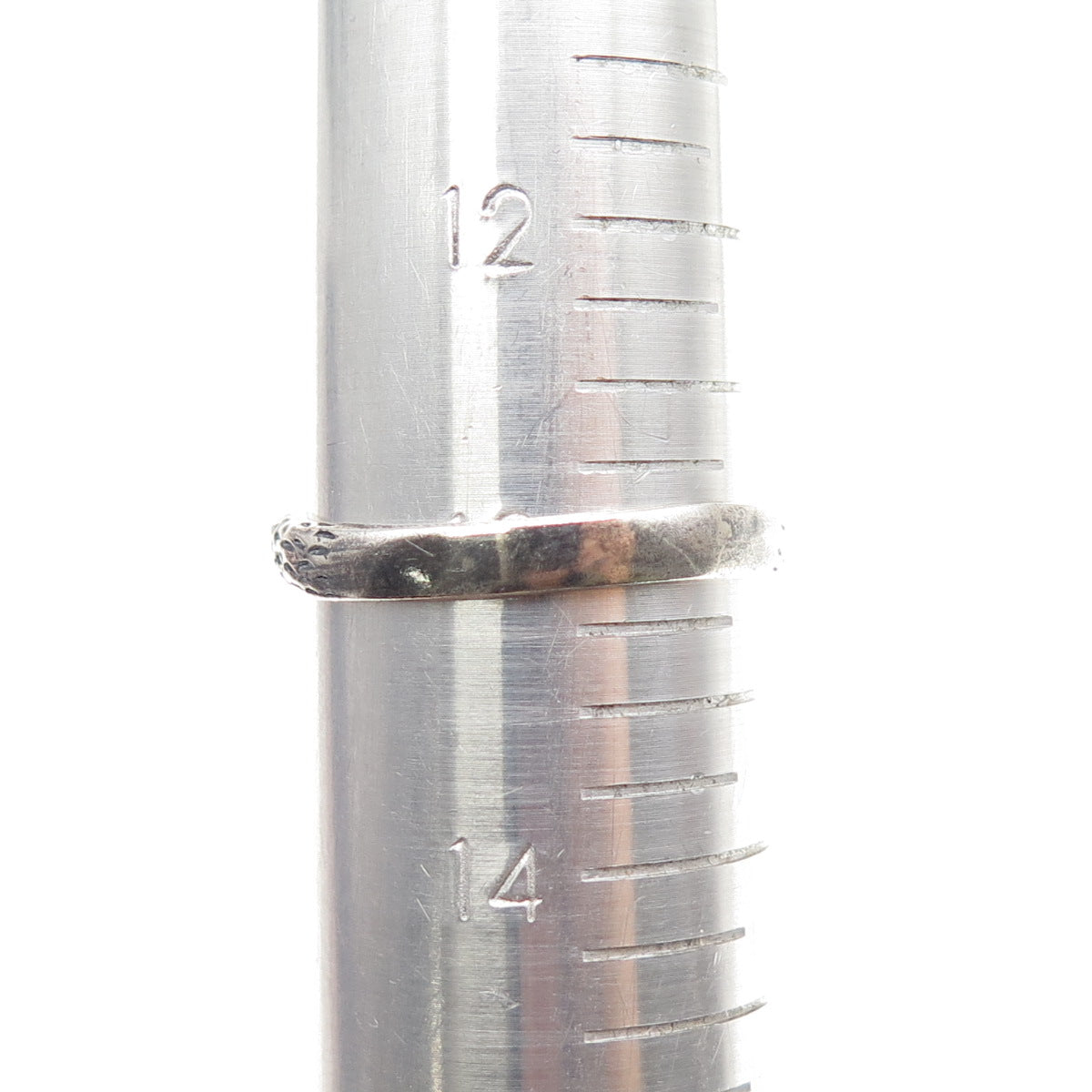 925 Sterling Silver Vintage Cobra Snake Oxidized Ring Size 13