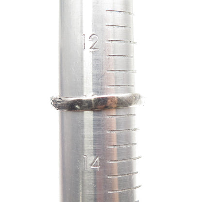 925 Sterling Silver Vintage Cobra Snake Oxidized Ring Size 13