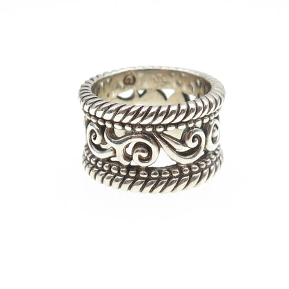 BRIGHTON 925 Sterling Silver Vintage Swirl Oxidized Ring Size 6.25