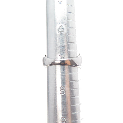 ROSS SIMONS Sterling Silver Emerald & Round-Cut C Z Crisscross Ring Size 7.25