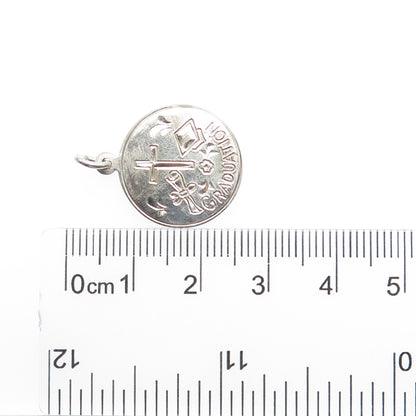 CREED 925 Sterling Silver Vintage Graduation Minimalist Charm Pendant