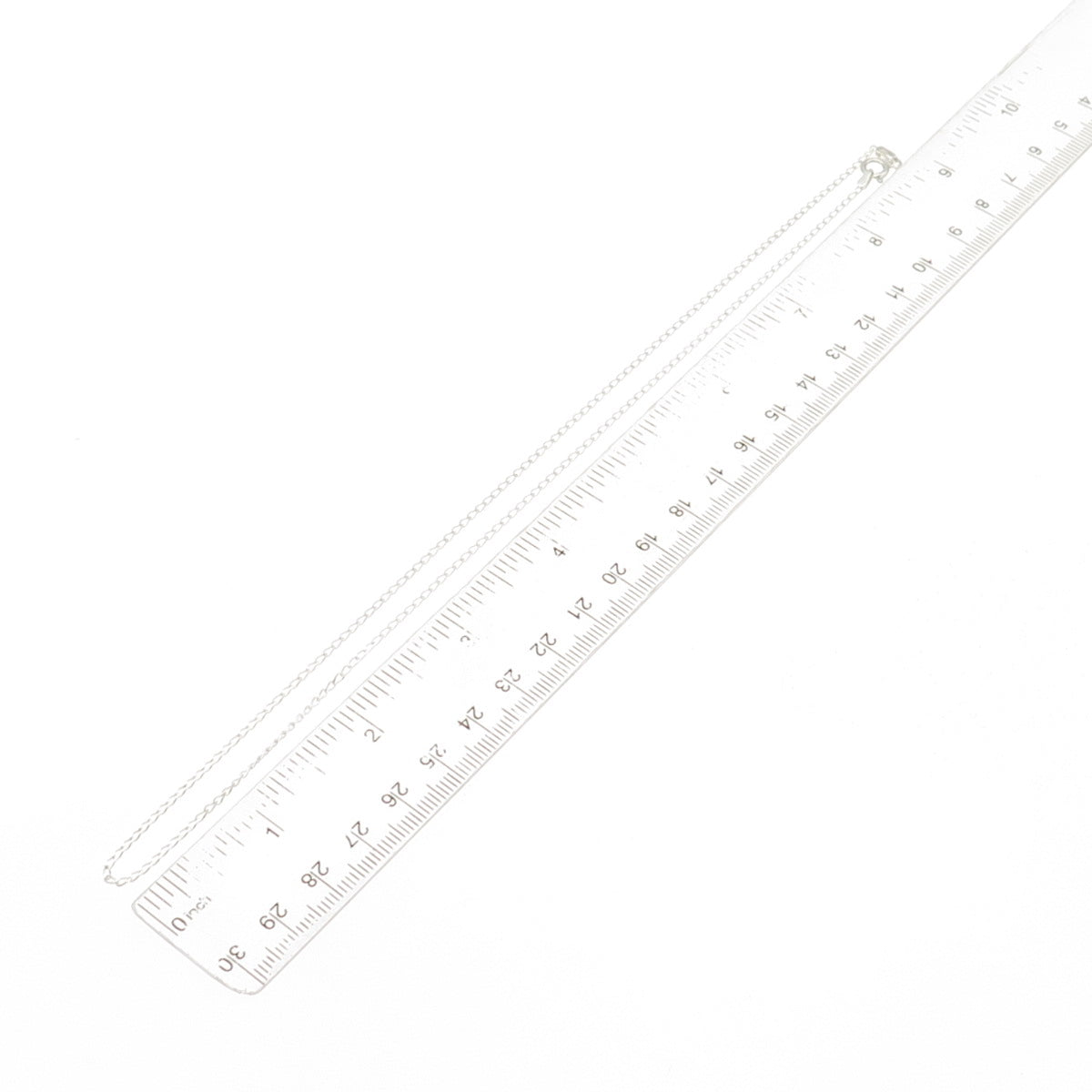 925 Sterling Silver Italy Curb Chain Necklace 18"