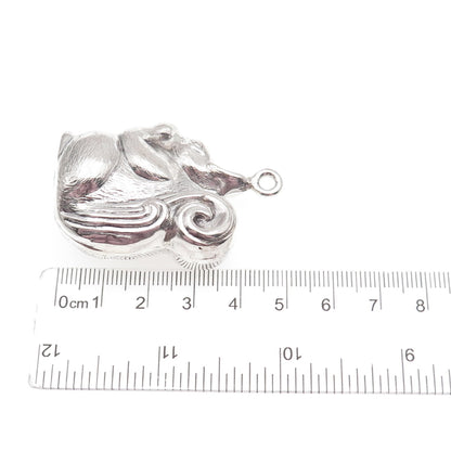 Turner & Simpson 925 Sterling Vintage 1968 Birmingham Squirrel Hollow Pendant
