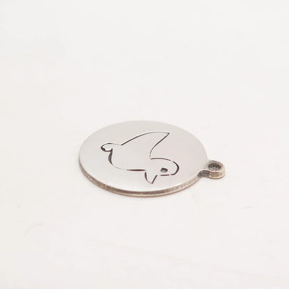 925 Sterling Silver USA Two In Town Duck Bird Charm Pendant