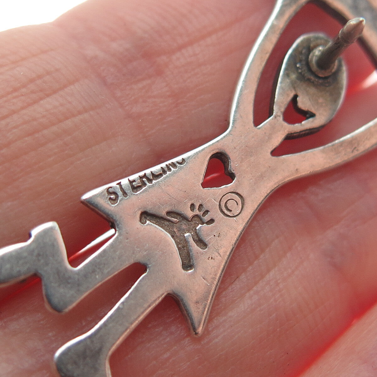 925 Sterling Silver Vintage "Miracle" Breast Cancer Lapel Pin