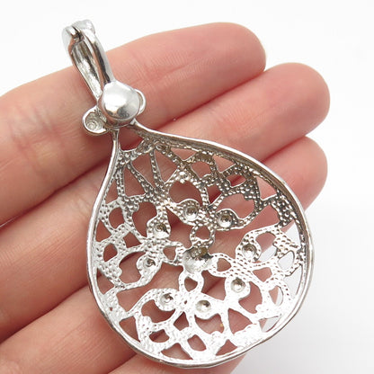 925 Sterling Silver Vintage Ornate Pendant
