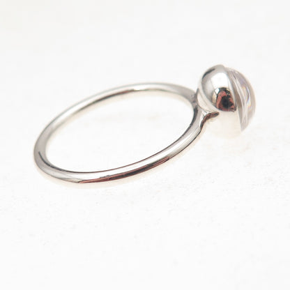 Pandora 925 Sterling Silver Clear Crystal Poetic Droplet Ring Size 6.75