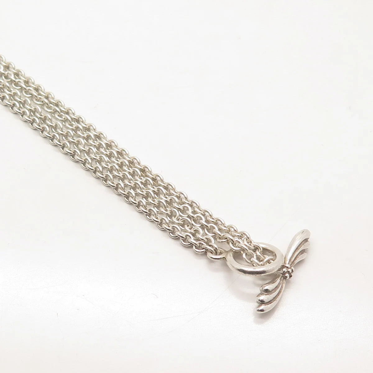 925 Sterling Silver Vintage Double Rolo Chain Necklace 16"