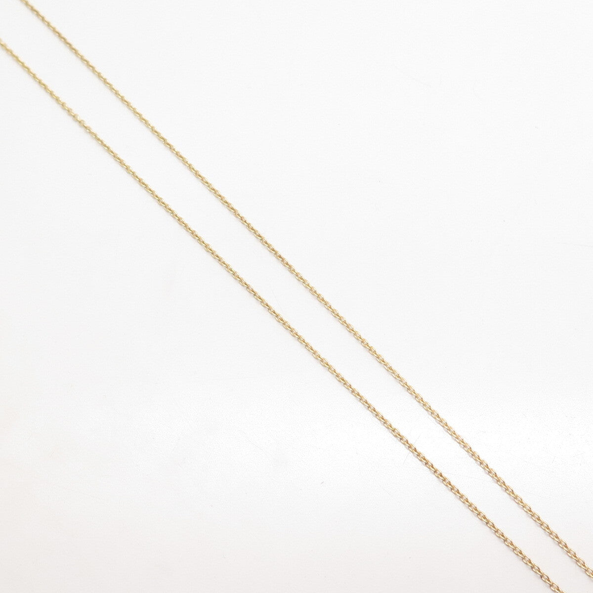 925 Sterling Silver Gold Plated Italy Pave C Z Rolo Chain Necklace 18"