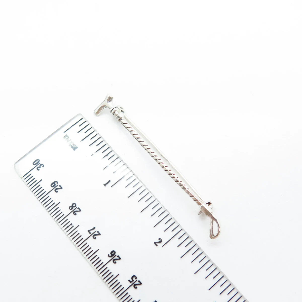 835 Silver Vintage Golf Club Pin Brooch
