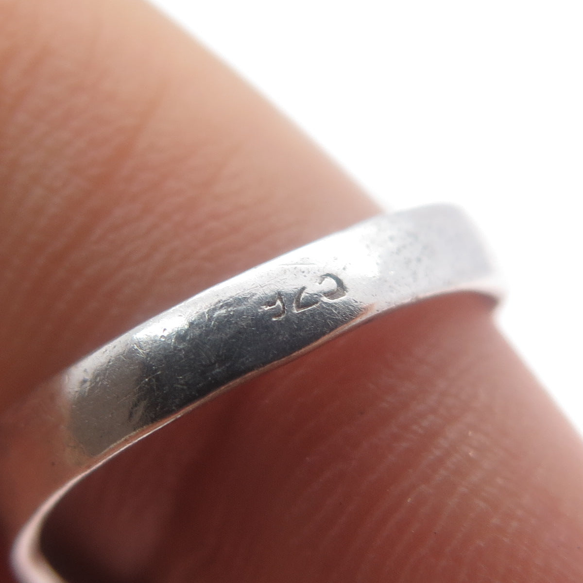 925 Sterling Silver Vintage Italy Modernist Wavy Ring Size 5.75