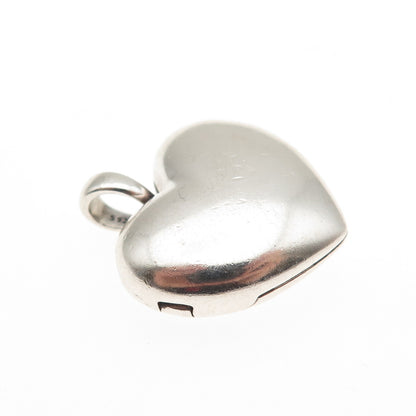 PANDORA 925 Sterling Silver C Z Love Locket Heart Charm Pendant